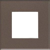 Рамка универсальная ABB Niessen Zenit 1-м. 2 мод. N2271 CC стекло кофейное картинка